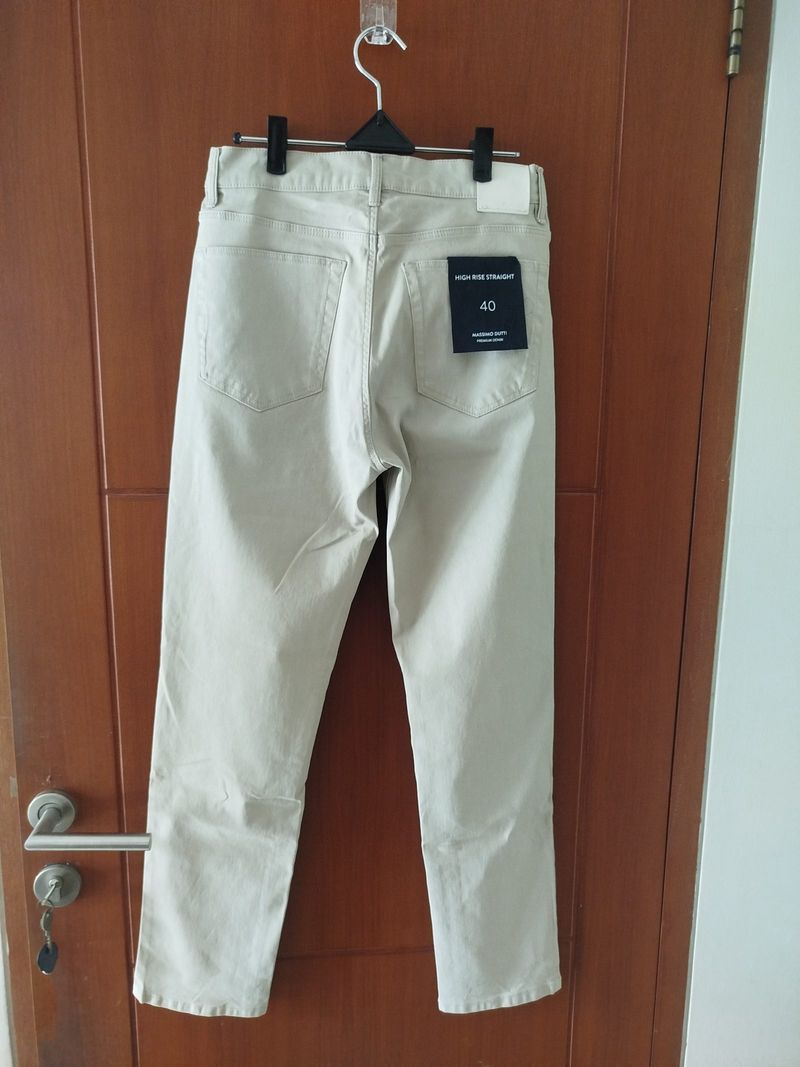 Celana panjang Massimo Dutti - High Rise Straight, foto 2
