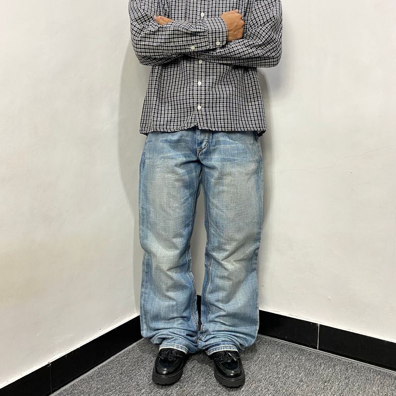 SMOG blue washed jeans, foto 8