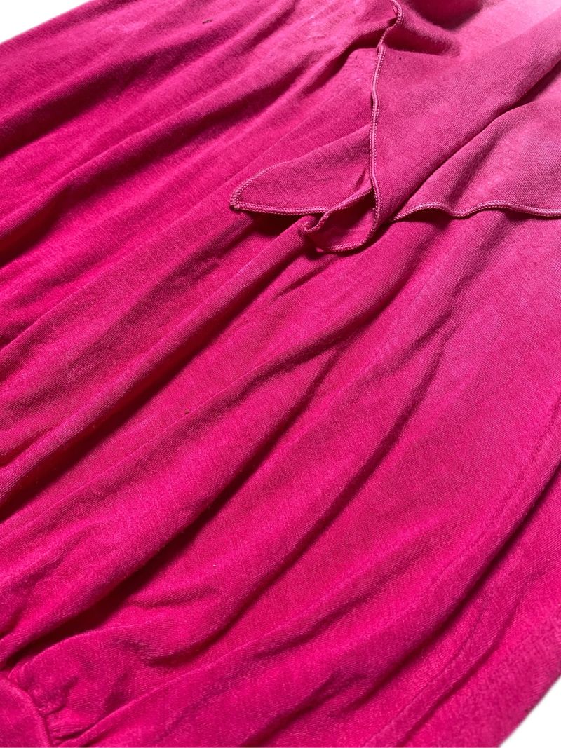 Pink Ombre Halter Top With Ruffle Details, foto 4