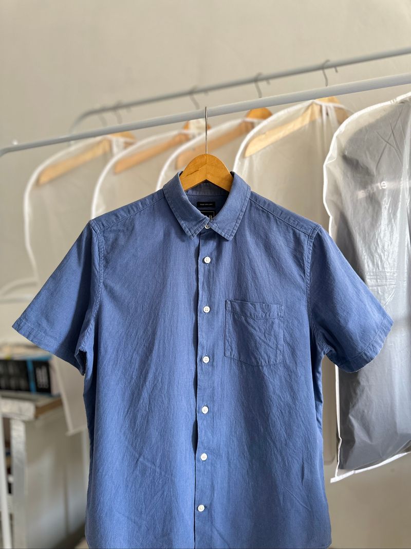 GAP Kemeja Linen Lengan Pendek, foto 2