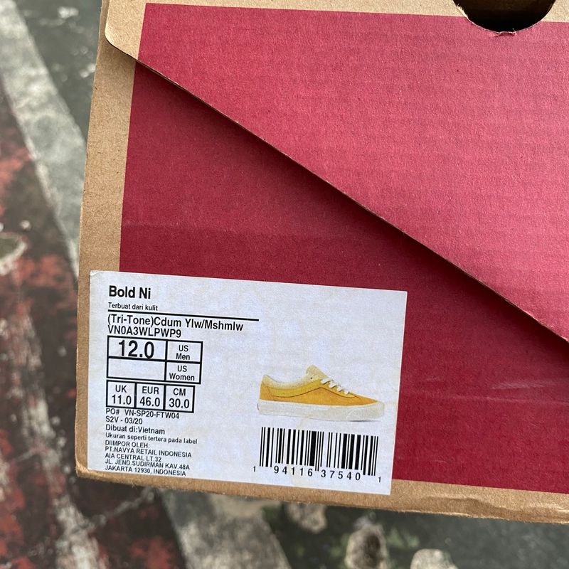 Vans off the wall bold ni classic yellow, foto 9