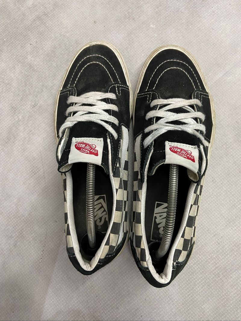Vans sk8 low checkerboard black white, foto 4