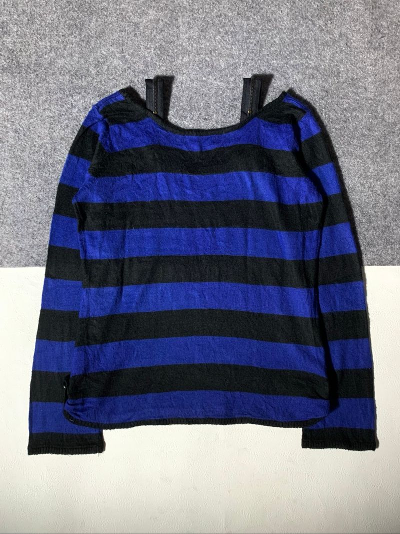 Backs seven loveless black stripe knit sweater, foto 9