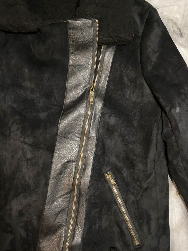 Black Fur Jacket Emo, foto 3