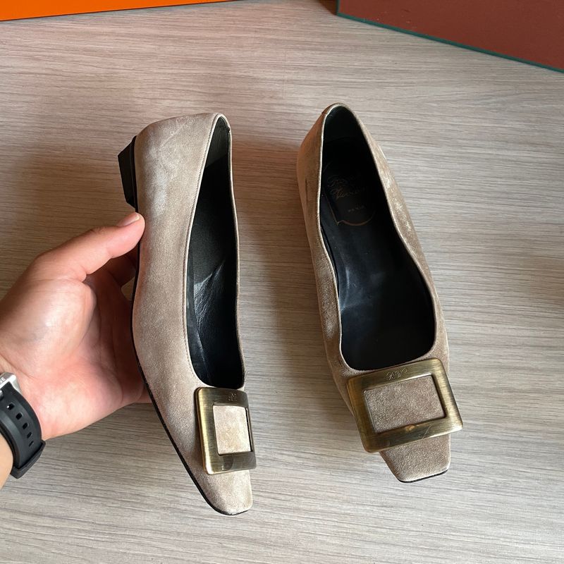Roger VIVIER suede flat size 36 (23cm), foto 2