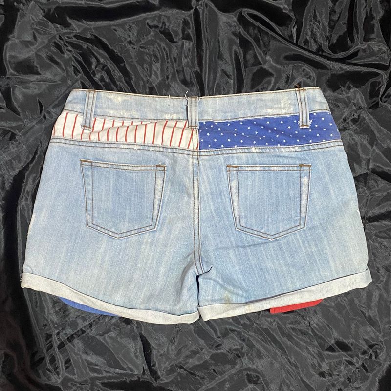 planet surf usa flag denim shorts, foto 2
