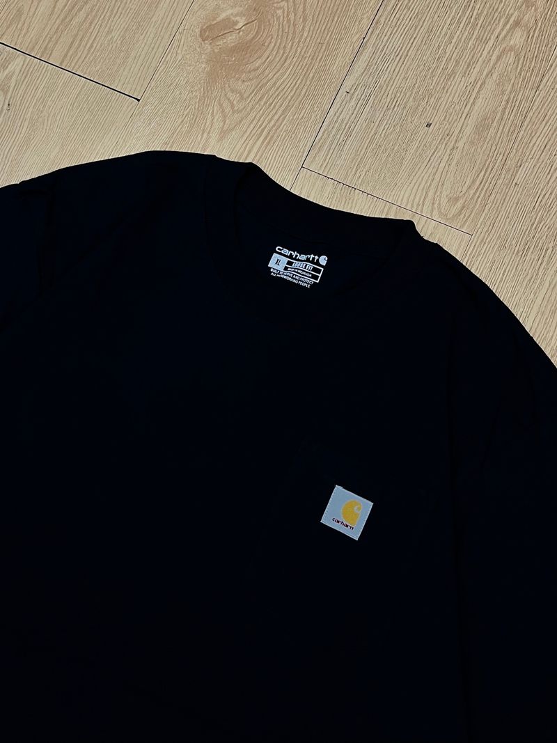T SHIRT CARHART POCKET BASIC K87 BLK, foto 4