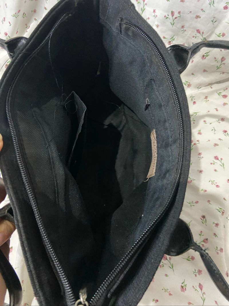 Elizabeth vintage black shoulderbag, foto 5