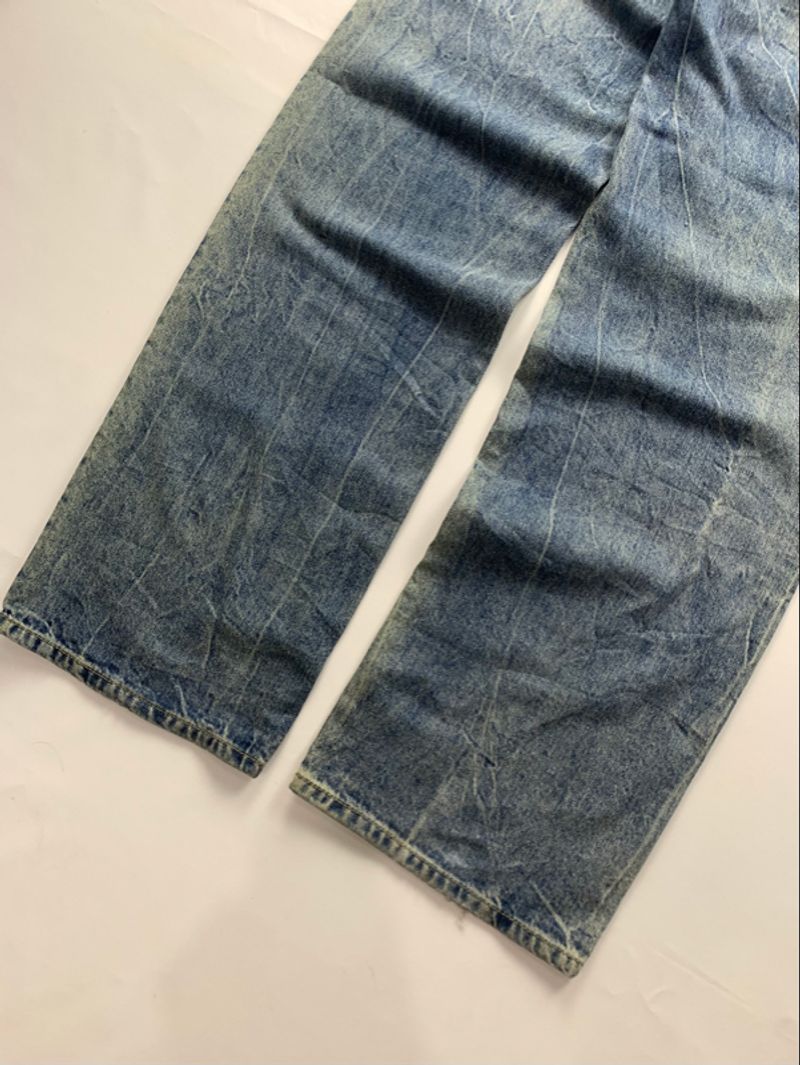“mod9” washed lightning jeans pants @mod9_, foto 8