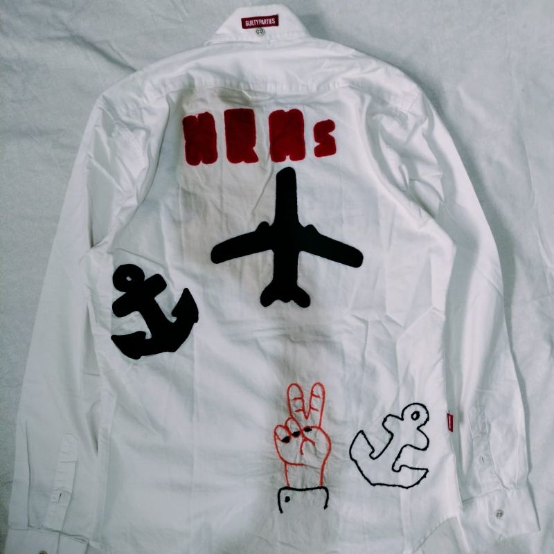 Guilty Parties long white Bordir logo, foto 6