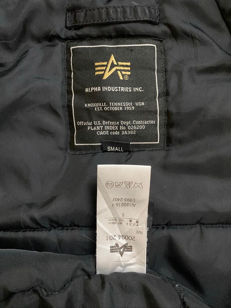 Alpha Industries N-3B Parka Jacket Black, foto 7