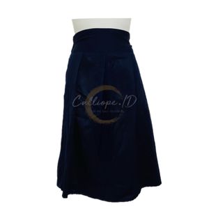 Minimalist Casual Skirt Wanita navy