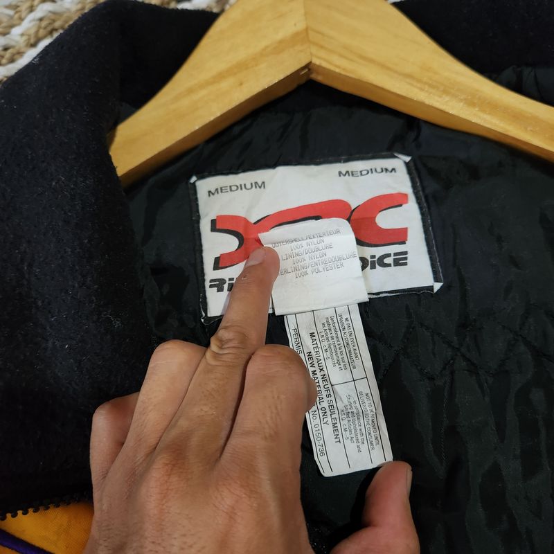 Biker Bomber jacket Pria black yellow, foto 8