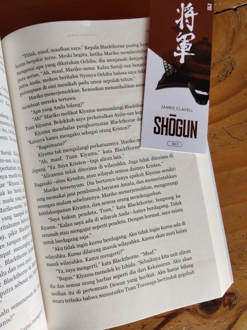 James Clavell Shogun Jilid 3 Indonesian Paperback, foto 5