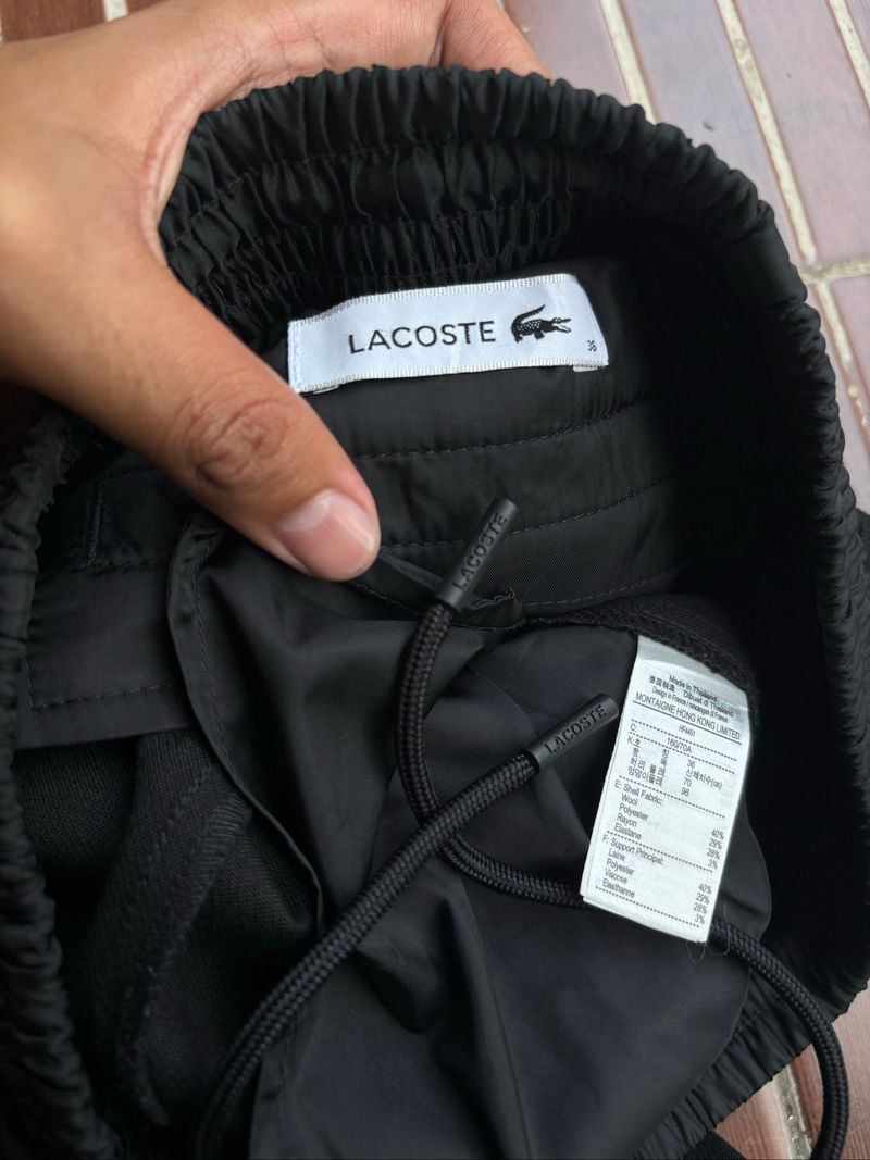 [Termurah] Lacoste Relax Pants Black Good Condition, foto 8