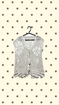 outer knit (rajut) broken white