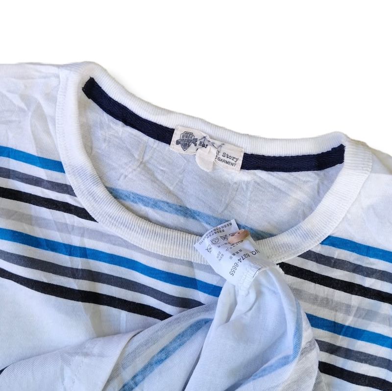 STRIPE WHITE POCKET T-SHIRT | KAOS | MNZA, foto 3
