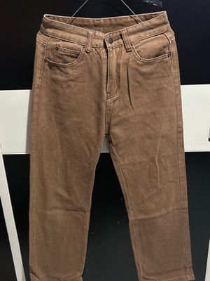 High waist- celana - brown