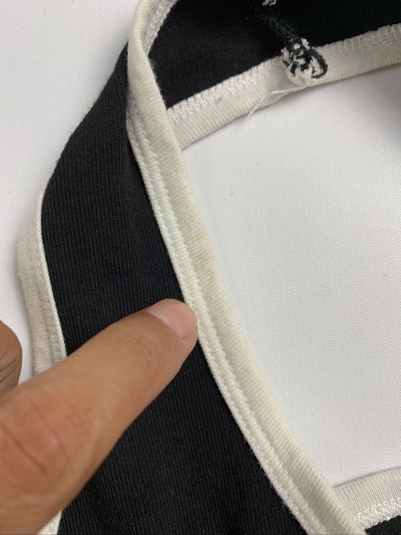 Y2k Halter Neck Black White 00s, foto 7