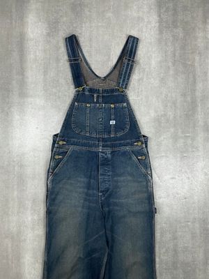 LEE UNION MADE SANFORIZED OVERALL DENIM INDIGO FADED
