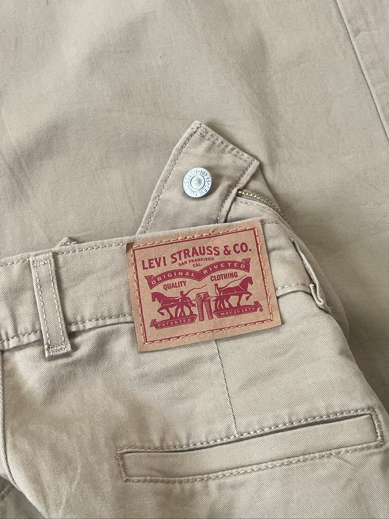 Levi’s Pleated Superwide Workpants Khaki, foto 6