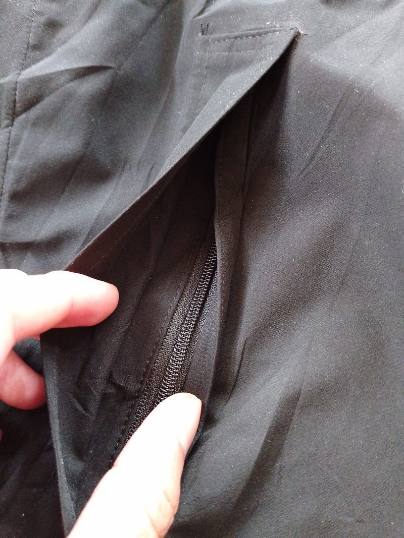 Jaket Outdoor Aegis Inarem Blocktech Waterproof Hitam Second, foto 6
